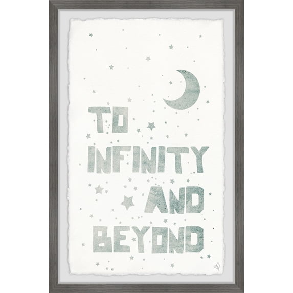 Marmont Hill Starry Infinity And Beyond Framed Wall Art, 12.00" x 1.50"