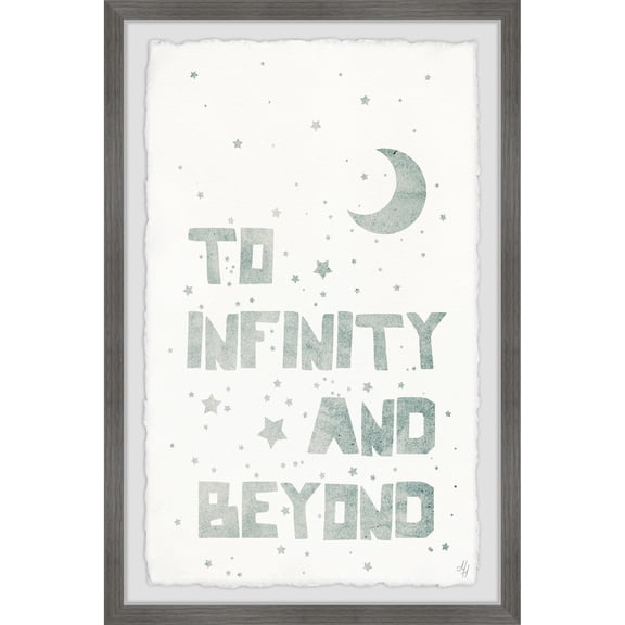 Marmont Hill Starry Infinity And Beyond Framed Wall Art, 12.00" x 1.50"