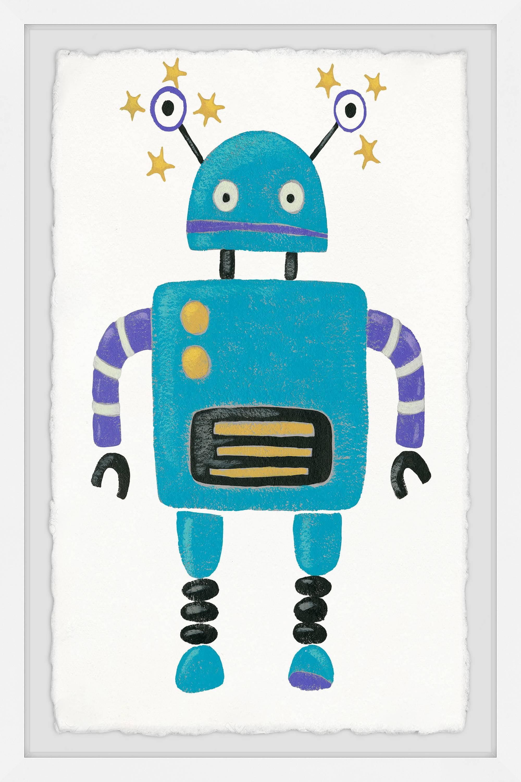 Marmont Hill Starry Robot Framed Wall Art