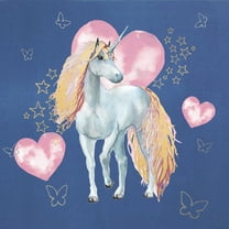 Marmont Hill Stars and Love Unicorn Canvas Wall Art