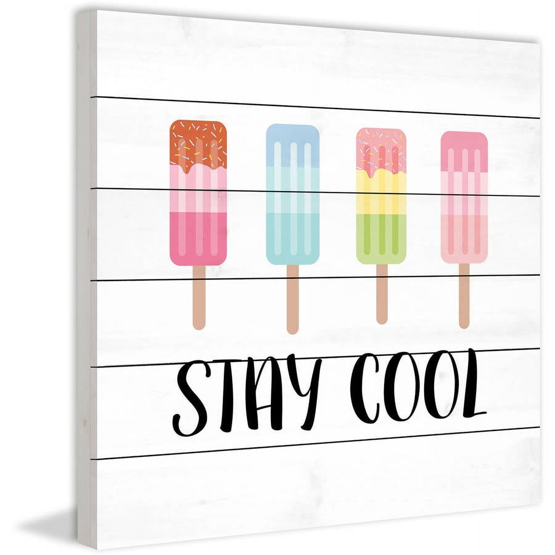 Marmont Hill "Stay Cool" by Diana Alcala Painting Art Print on White Wood