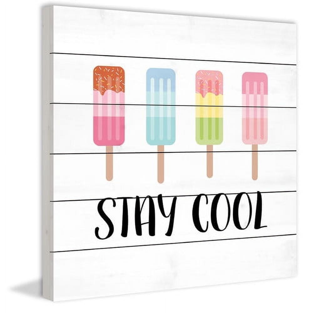 Marmont Hill "Stay Cool" by Diana Alcala Painting Print on White Wood