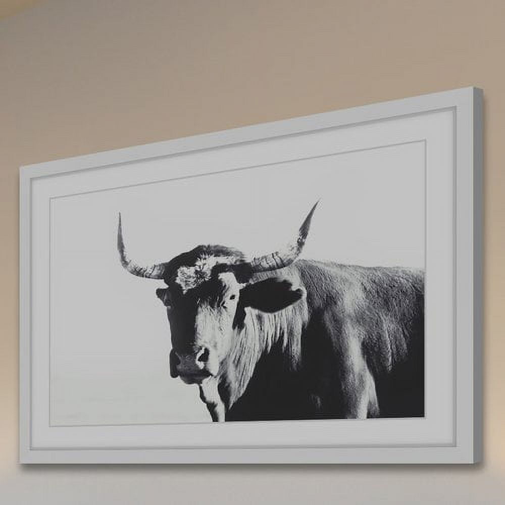 Marmont Hill "Steer Face" Framed Painting Print