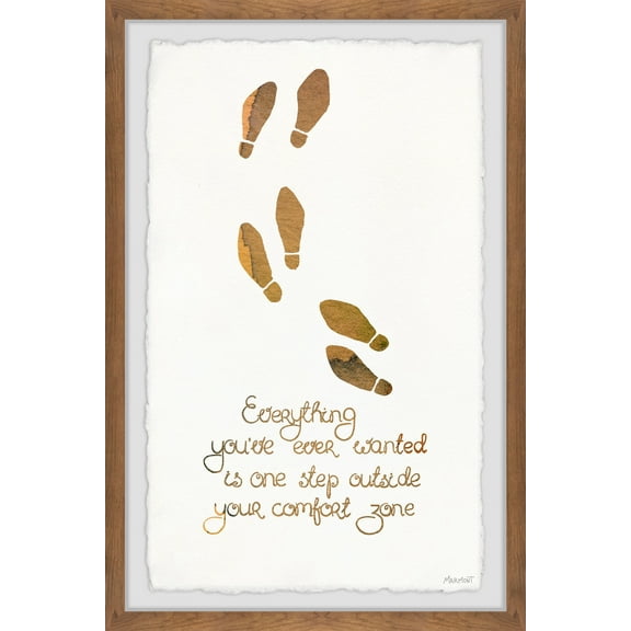 Marmont Hill Step Outside Your Comfort Zone Framed Wall Art