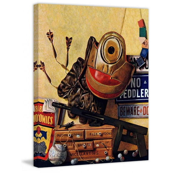 Marmont Hill Still Life of Boys Toys by John Atherton Painting Print on Canvas