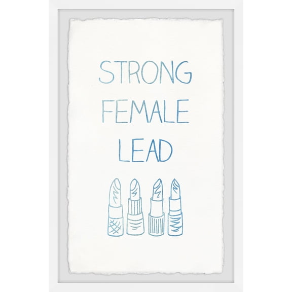 Marmont Hill Strong Female Lead Framed Wall Art, 16.00" x 1.50"