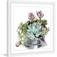thumbnail image 1 of Marmont Hill "Succulents" by Rachel Byler Framed Painting Art Print, 1 of 6