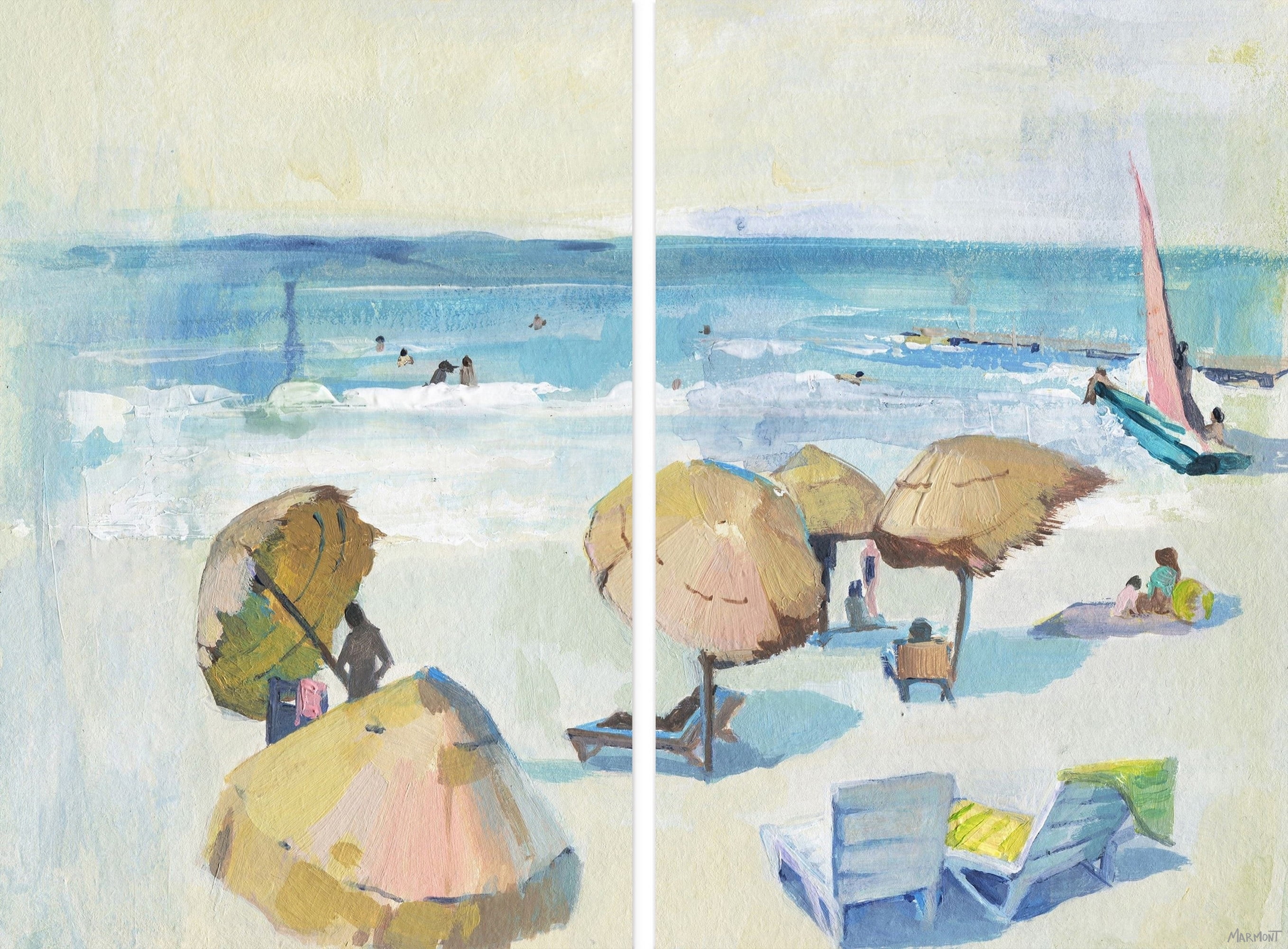 Marmont Hill Summer Sea Diptych