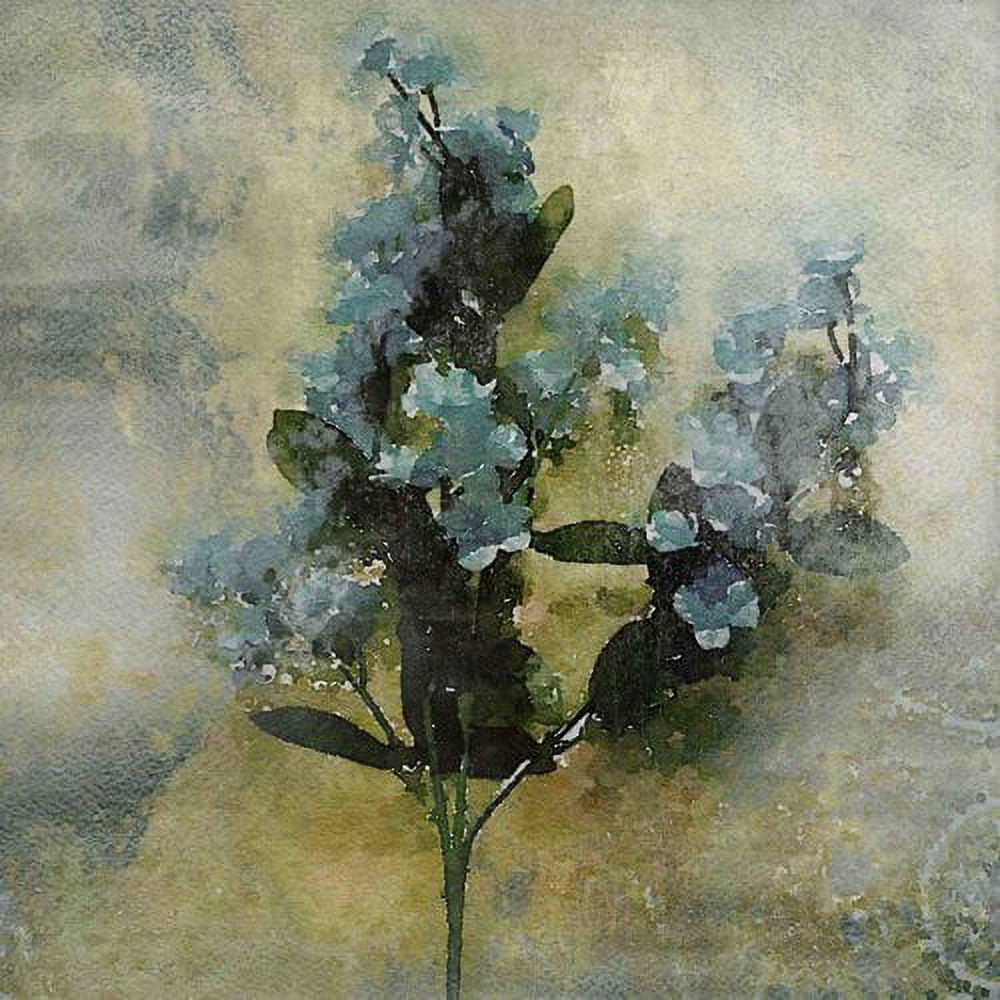 Summers End Green Floral Canvas Print, 48" x 48"