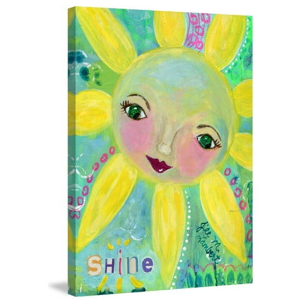 Marmont Hill "Sun Face Shine" by Jill Lambert Painting Print on Wrapped Canvas