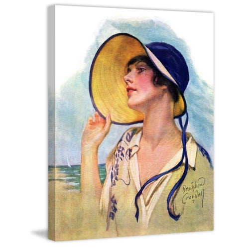 Marmont Hill - "Sun Hat" Painting Print on Wrapped Canvas