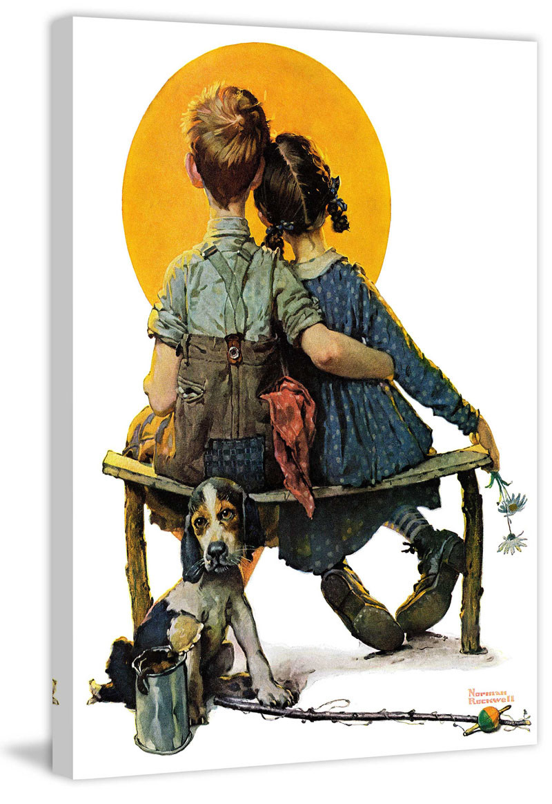 Marmont Hill "Sunset" by Norman Rockwell Painting Print on Canvas