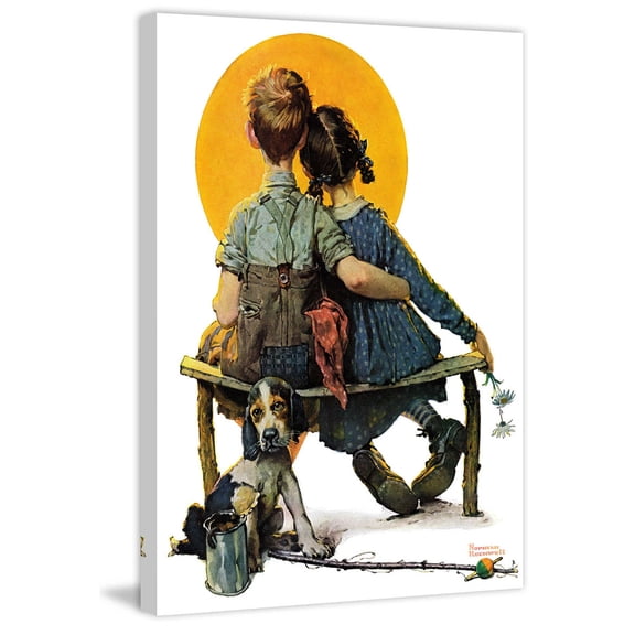 Marmont Hill "Sunset" by Norman Rockwell Painting Print on Canvas