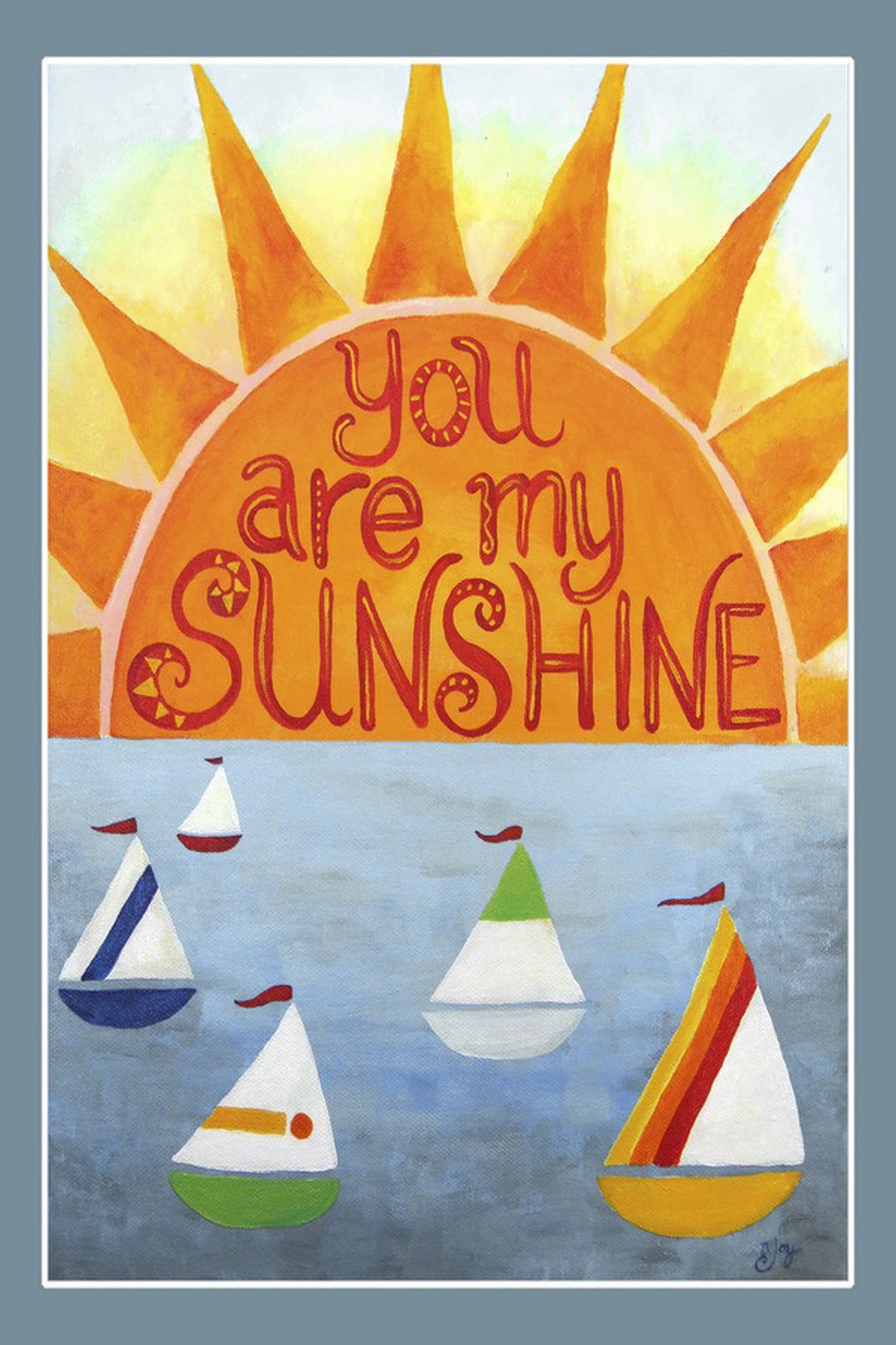 Marmont Hill Sunshine Sailboats II by Nicola Joyner Canvas Wall Art