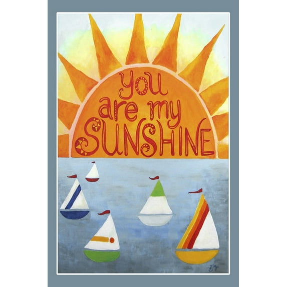 Marmont Hill Sunshine Sailboats II by Nicola Joyner Canvas Wall Art