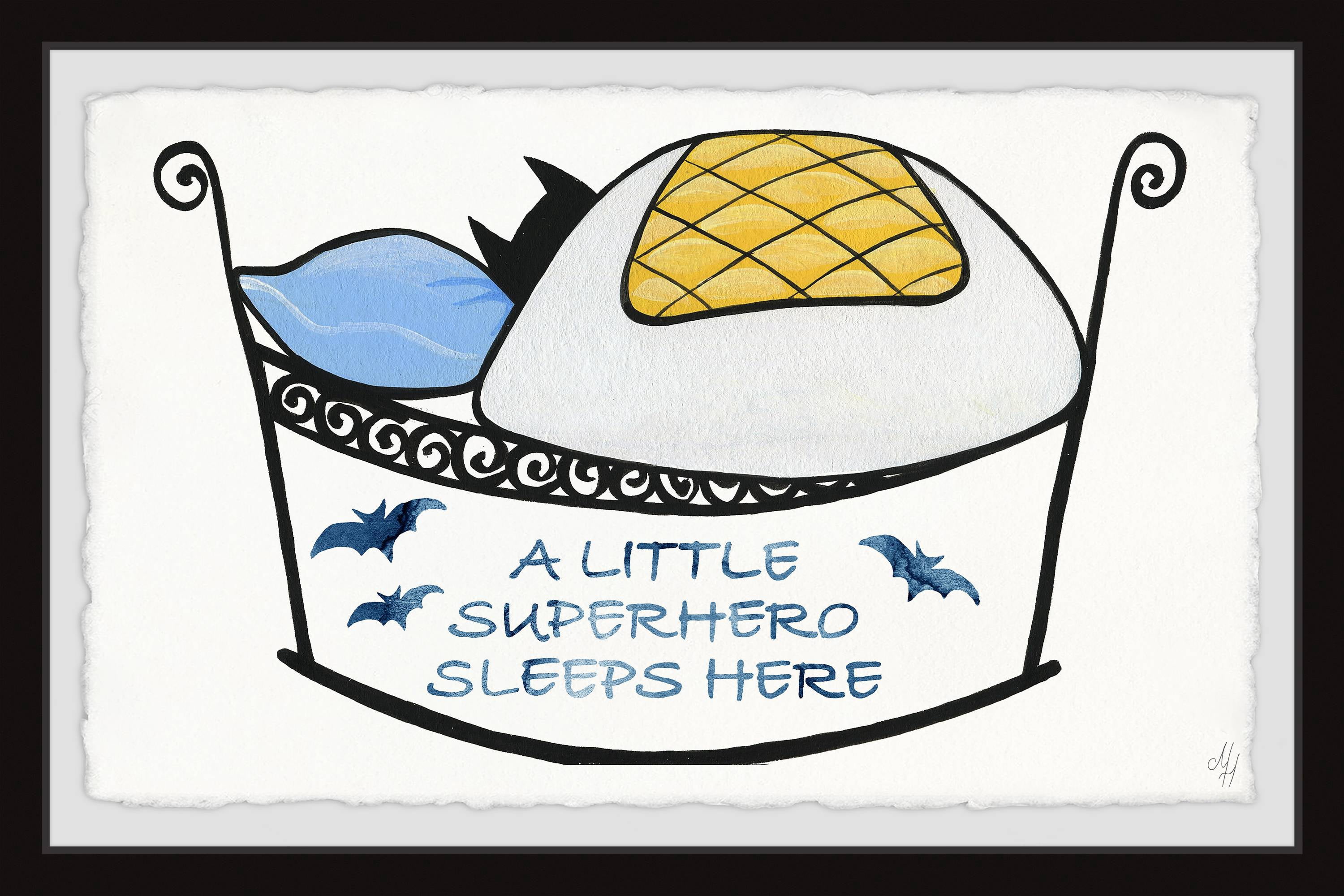 Marmont Hill Superhero Bed Framed Wall Art