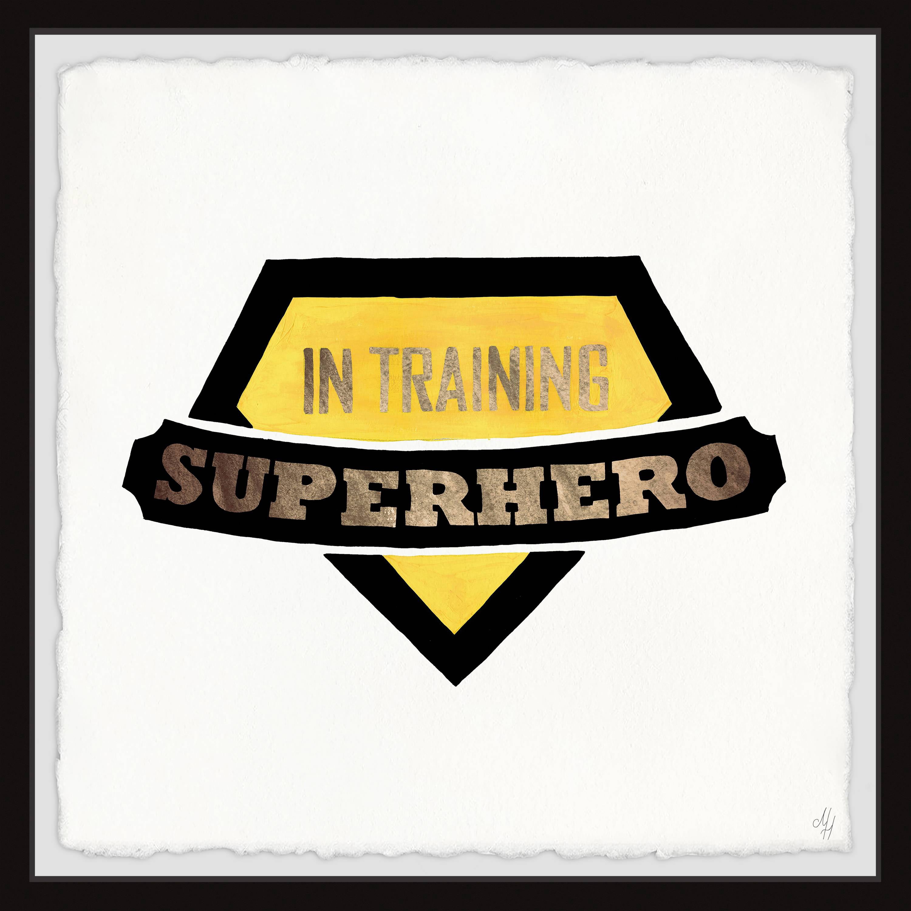 Marmont Hill Superhero in Training Badge Framed Wall Art