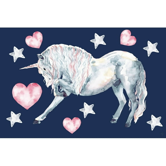 Marmont Hill Superstar Unicorn Canvas Wall Art
