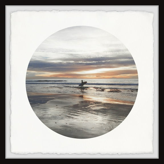 Marmont Hill Surf Alone Framed Wall Art, 12" x 12"