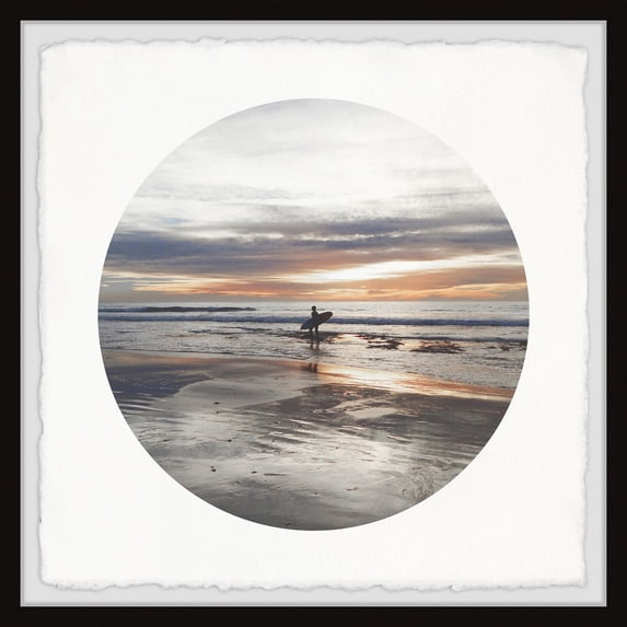 Marmont Hill Surf Alone Framed Wall Art