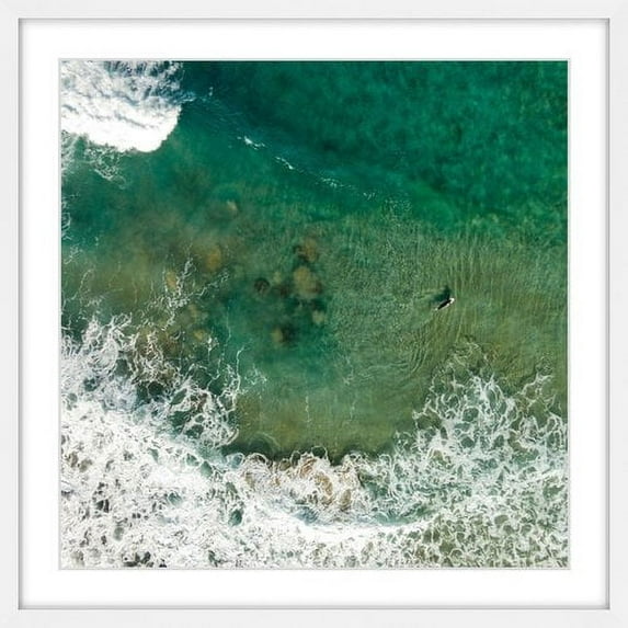 Marmont Hill "Surf Crash" By Karolis Janulis Framed Painting Art Print, 24.0" x 1.5"