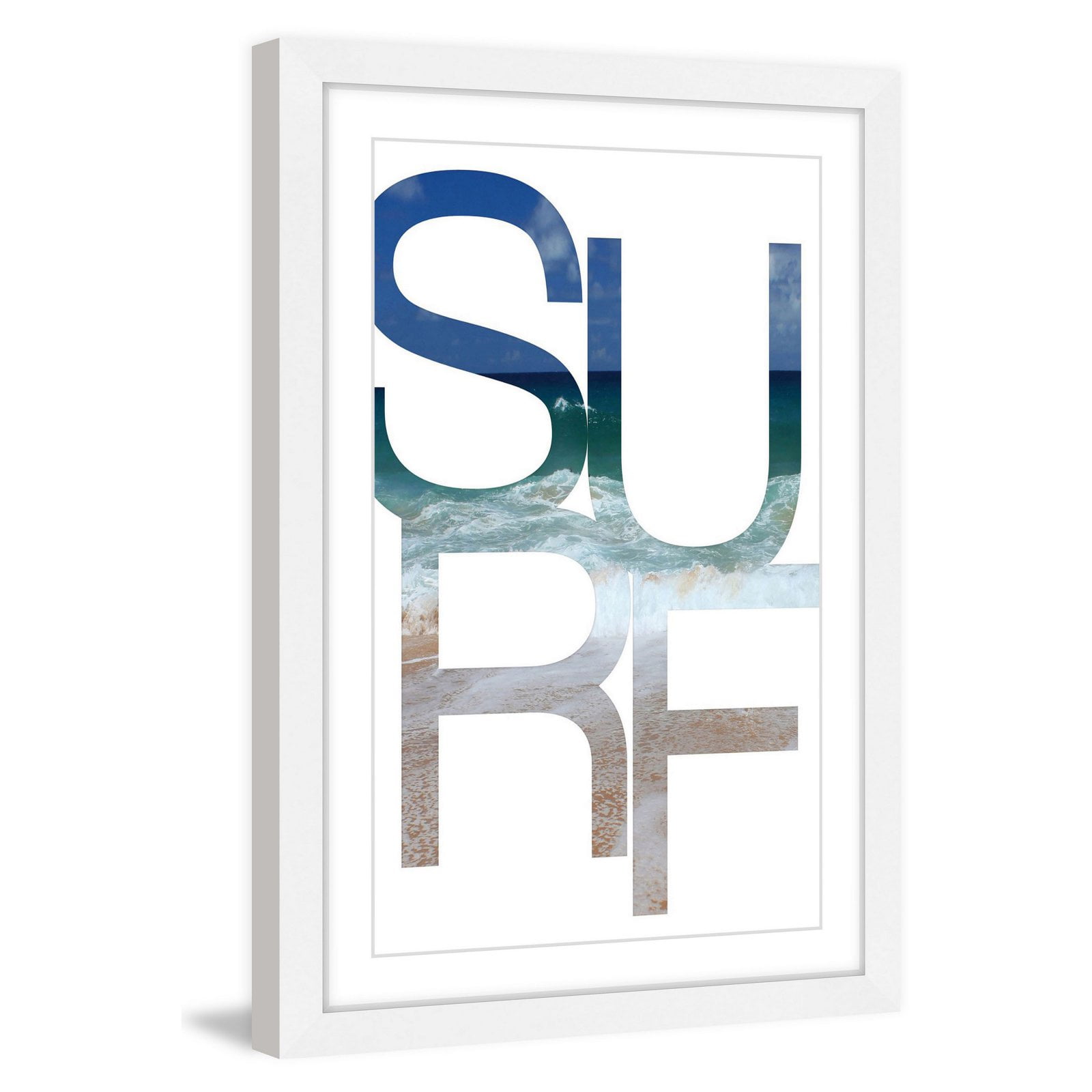 Marmont Hill "Surf Water" by Diana Alcala Framed Painting Print