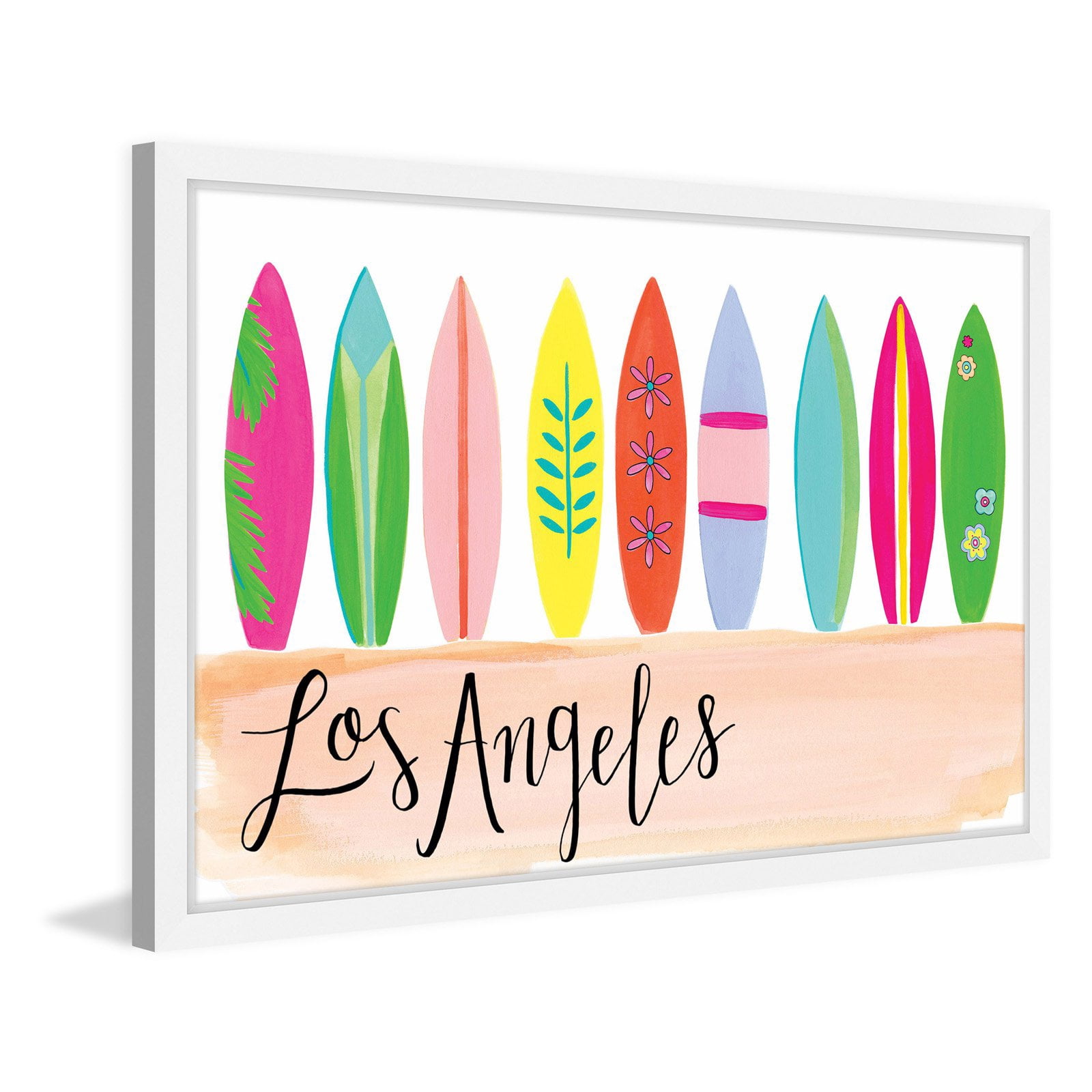 Marmont Hill "Surfboards" by Molly Rosner Framed Painting Print