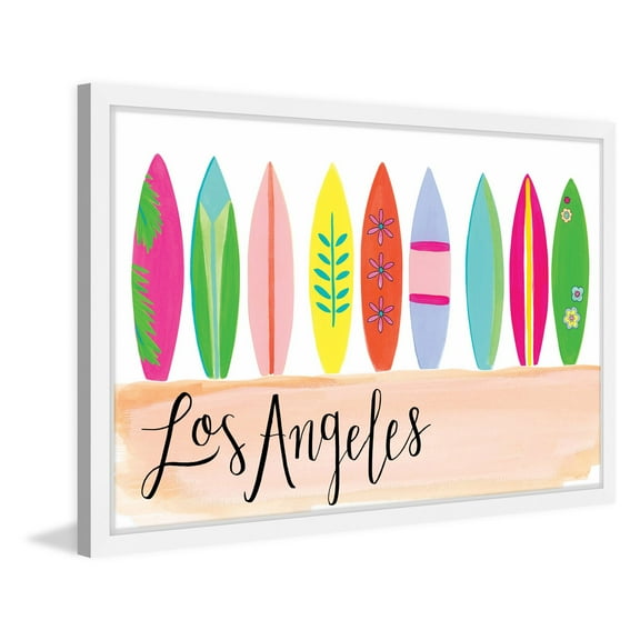 Marmont Hill "Surfboards" by Molly Rosner Framed Painting Print