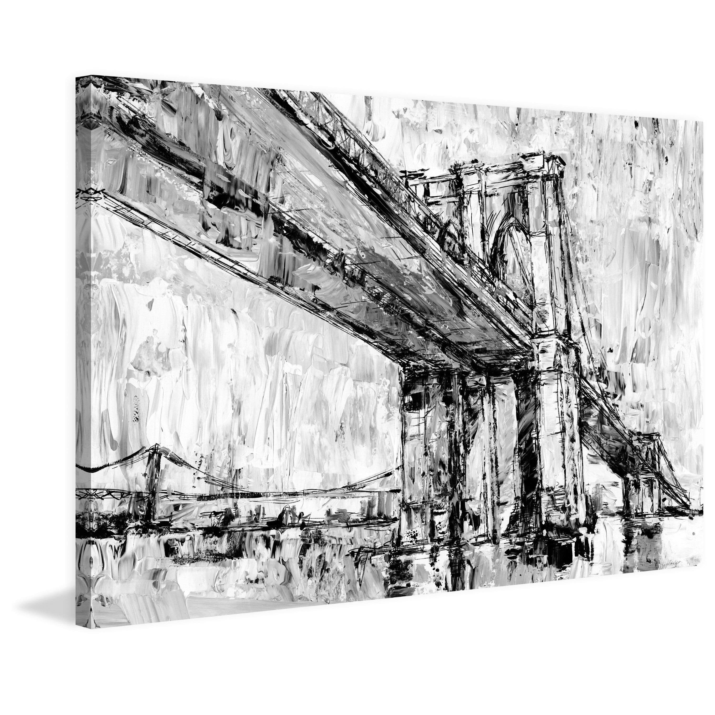 Marmont Hill "Suspension Bridge II" Painting Print on Wrapped Canvas