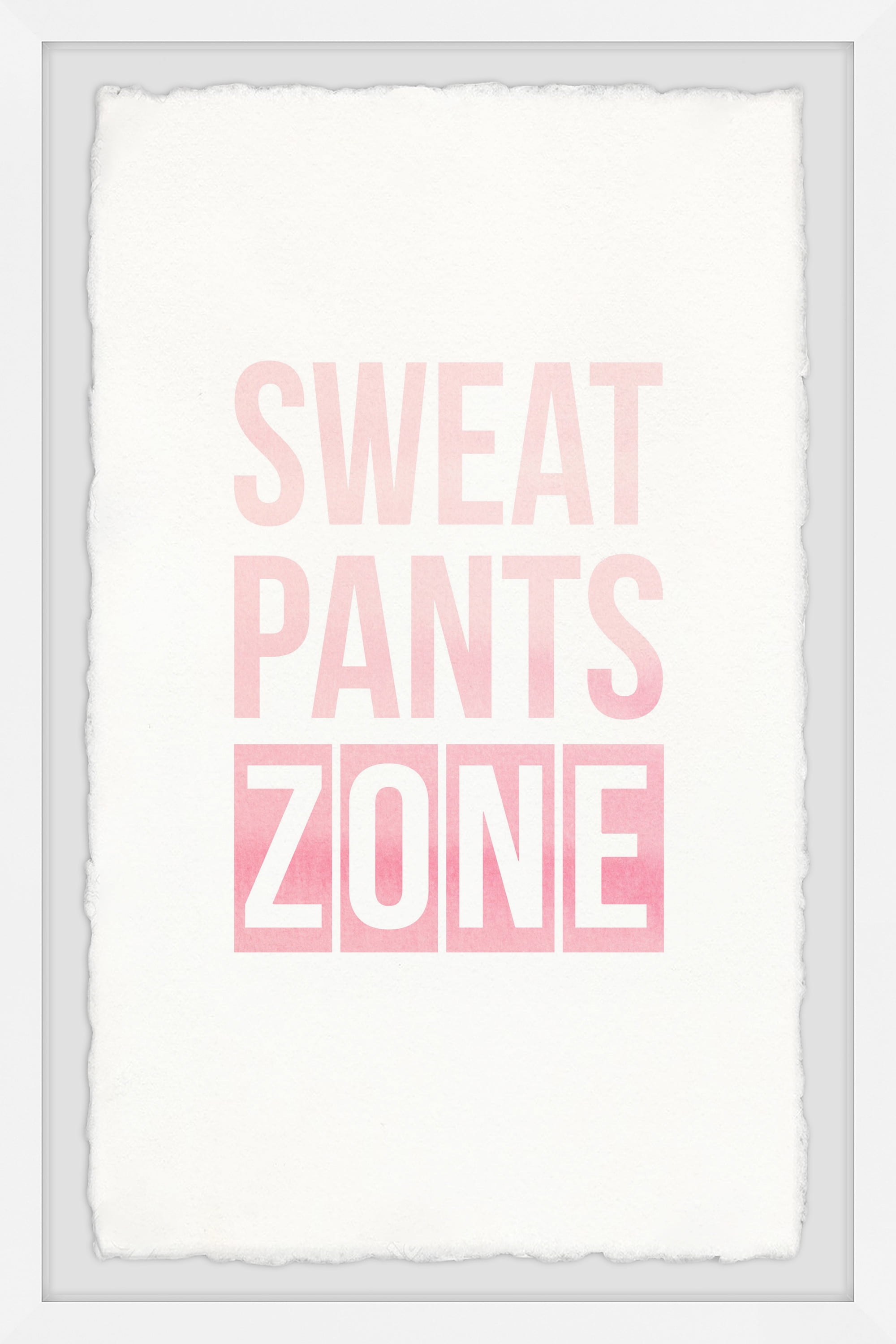 Marmont Hill Sweat Pants Zone Iv Framed Wall Art, 30.00" x 1.50"