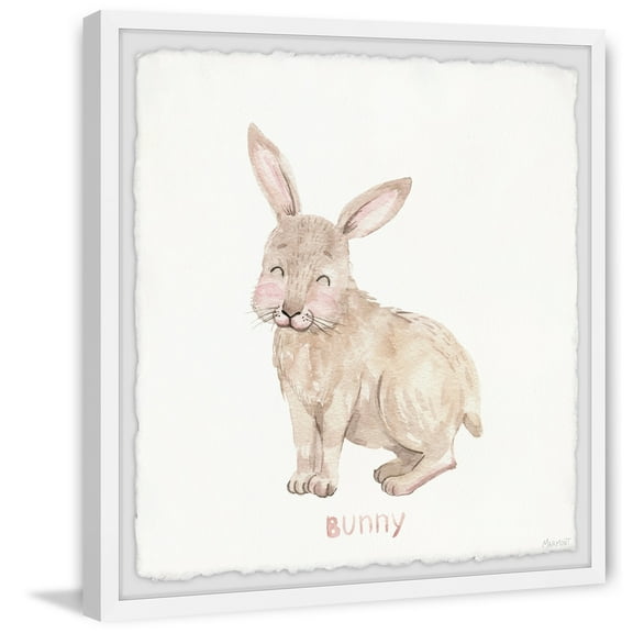 Marmont Hill Sweet Little Bunny Framed Painting Print