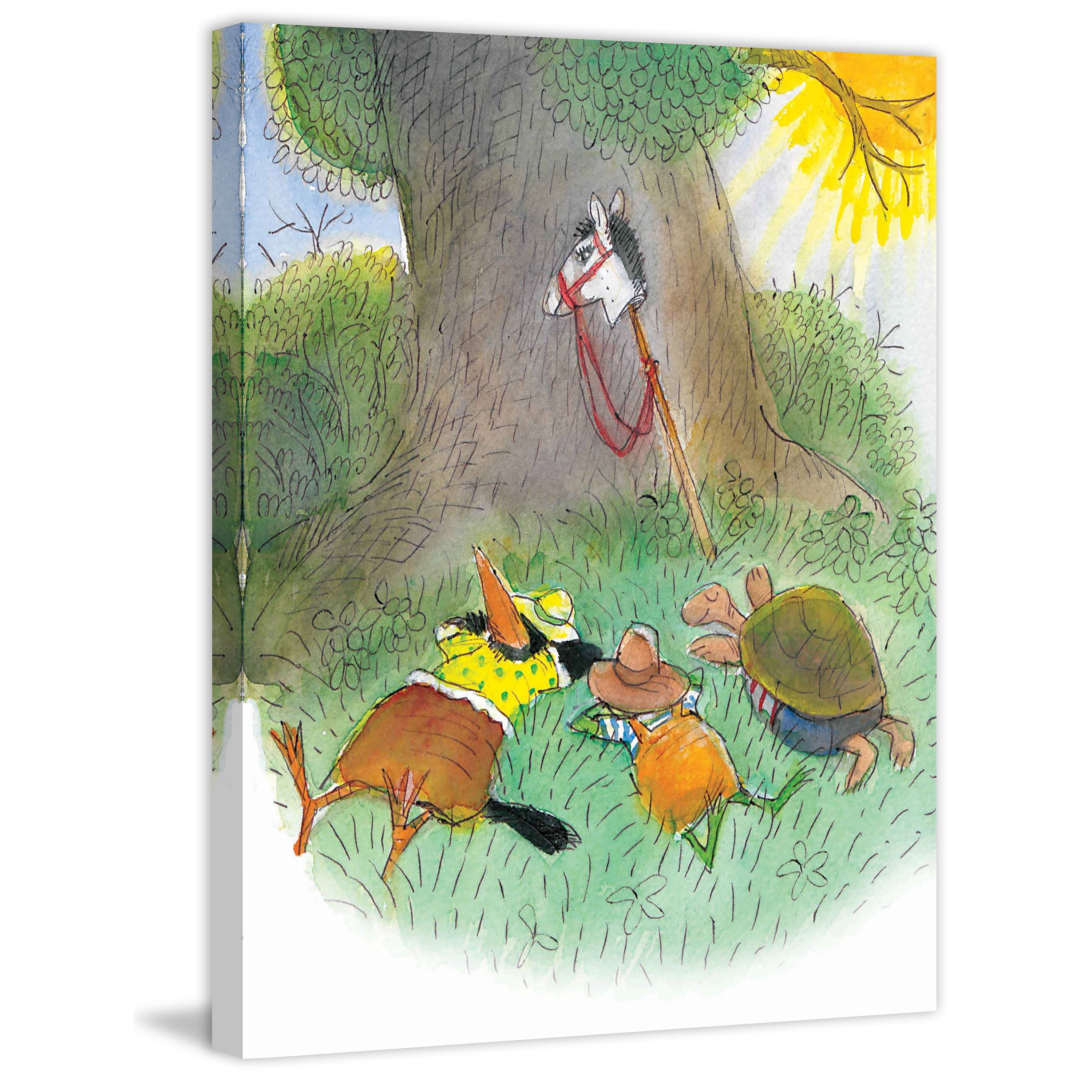 Marmont Hill "Sweet Nap" by Curtis Painting Print on Canvas