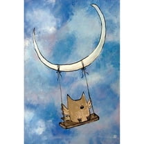 Marmont Hill "Swinging Owl" by Andrea Doss Painting Print on Wrapped Canvas