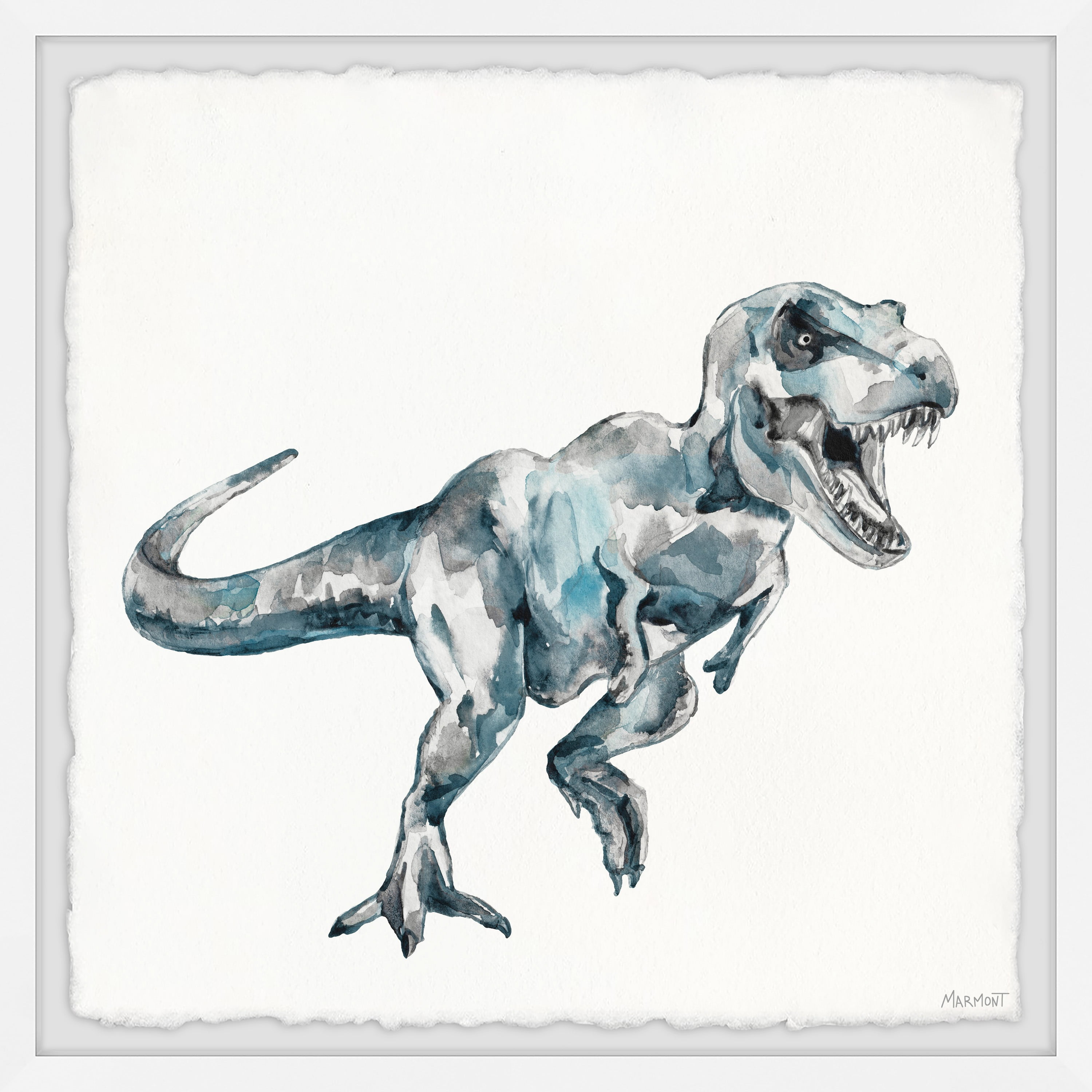 Marmont Hill T-Rex Printed Dinosaurs Framed Art Print, 18" x 18"