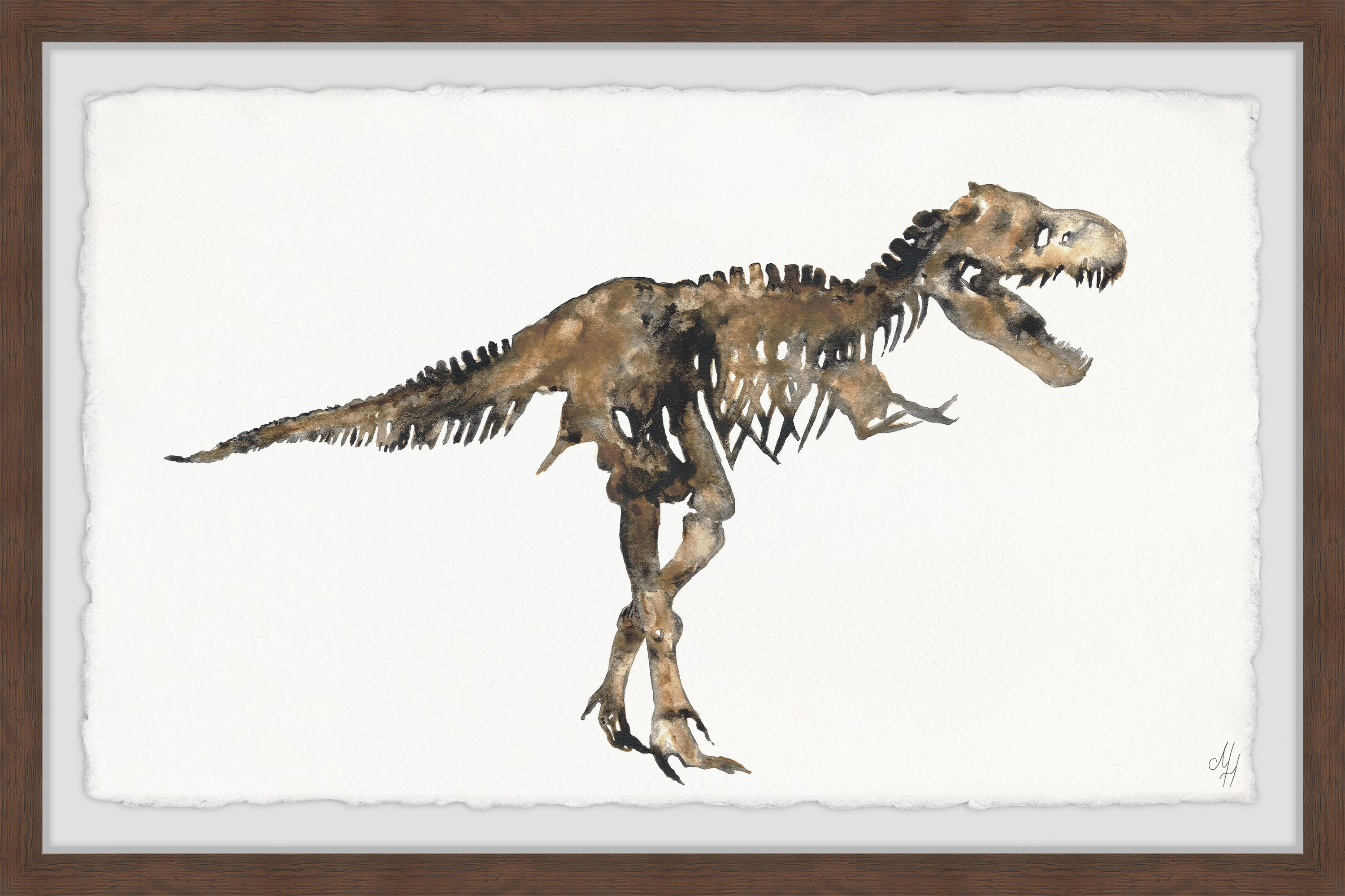 Marmont Hill T-Rex Skeleton Framed Wall Art