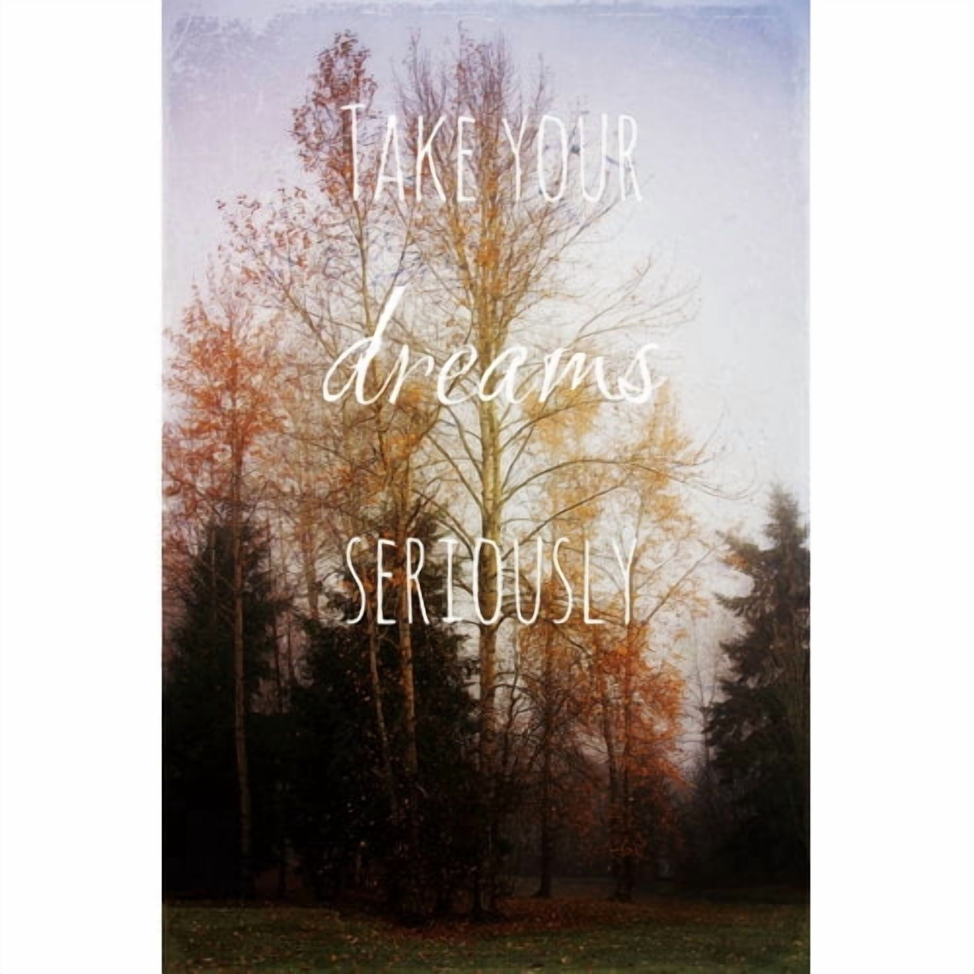 Marmont Hill "Take Your Dreams Seriously" Sylvia Cook Painting Print on Canvas