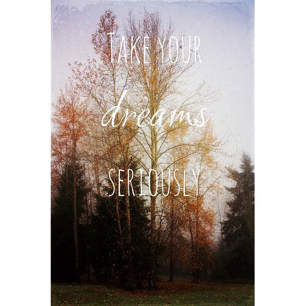 Marmont Hill "Take Your Dreams Seriously" Sylvia Cook Painting Print on Canvas