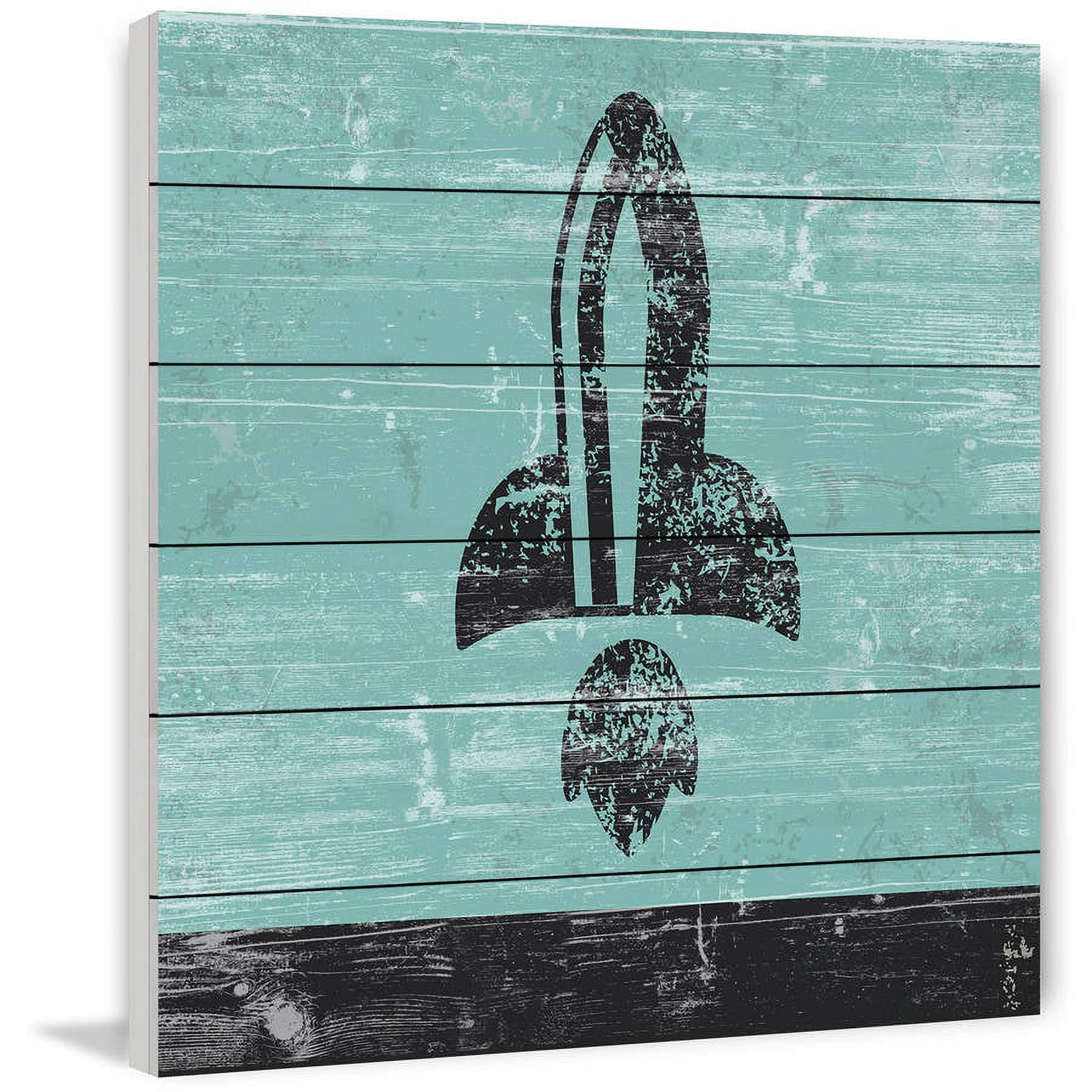 Marmont Hill - "Take off View" Painting Print on White Wood