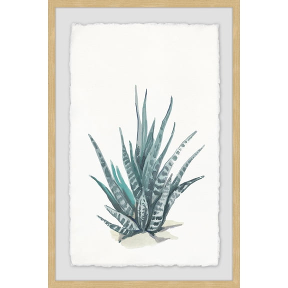 Marmont Hill Tall Succulent Framed Wall Art, 24" x 16"