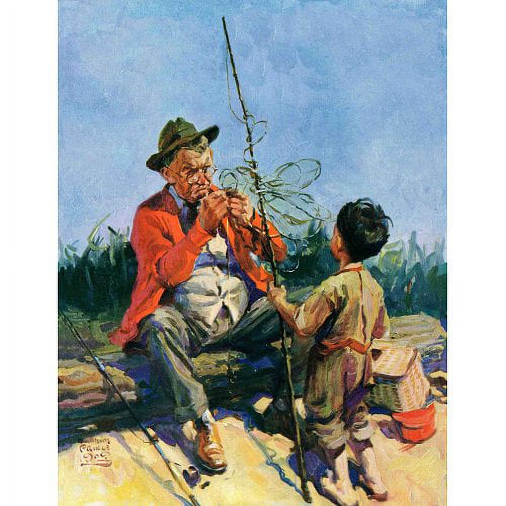 Marmont Hill Tangled Fishing Line by WM. Meade Prince Painting Print on Canvas