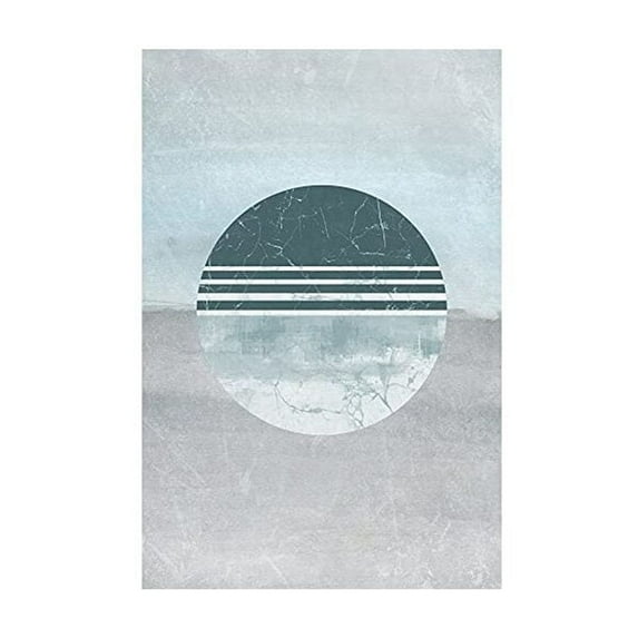 Marmont Hill Teal Surprise Painting Print on Wrapped Canvas