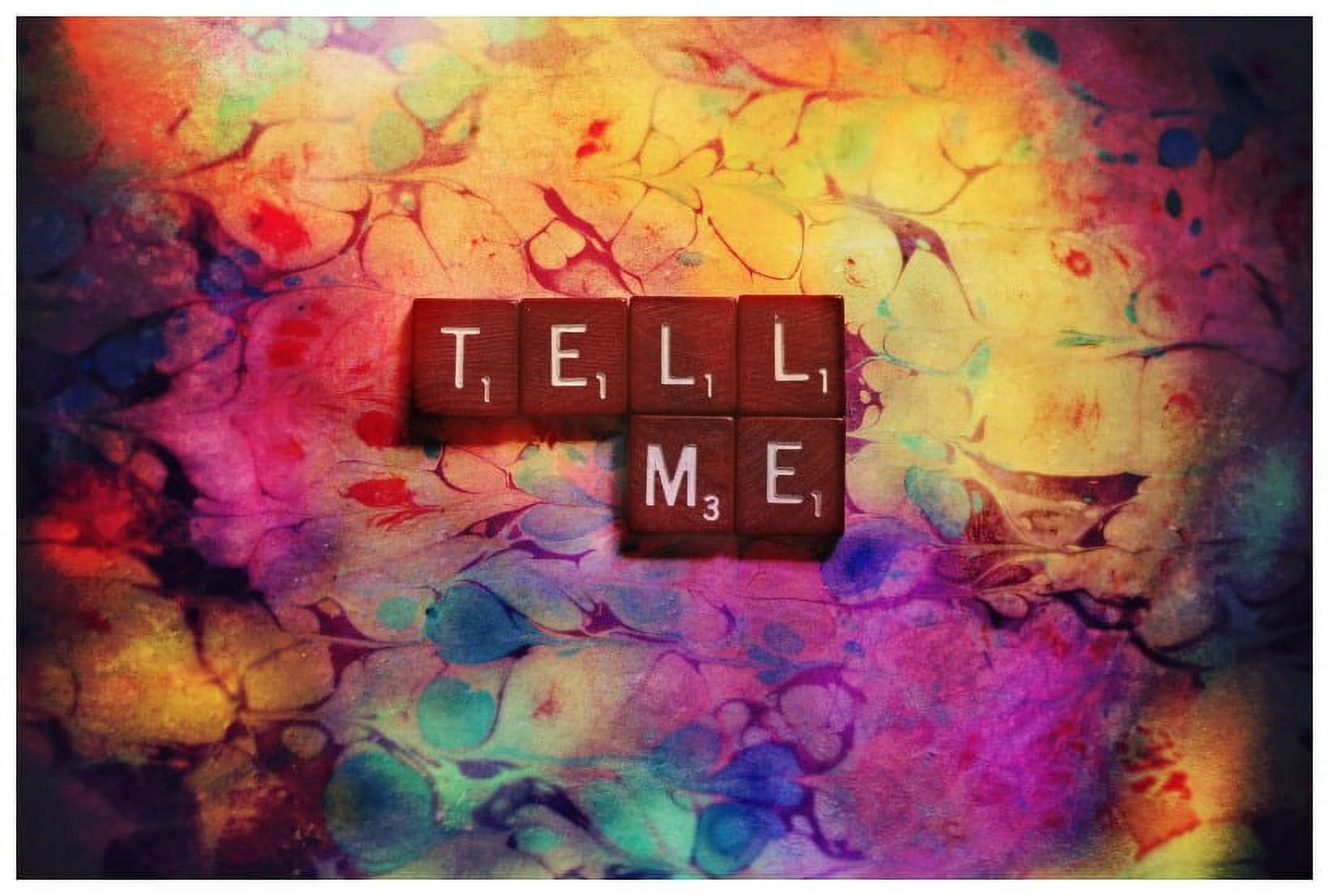 Marmont Hill "Tell Me" Sylvia Cook Painting Print on Canvas