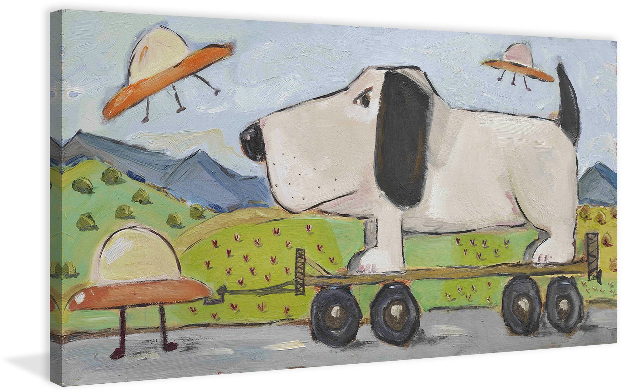 Marmont Hill Inc Marmont Hill - The Abduction by Tori Campisi Painting Print on Canvas - Multi-color