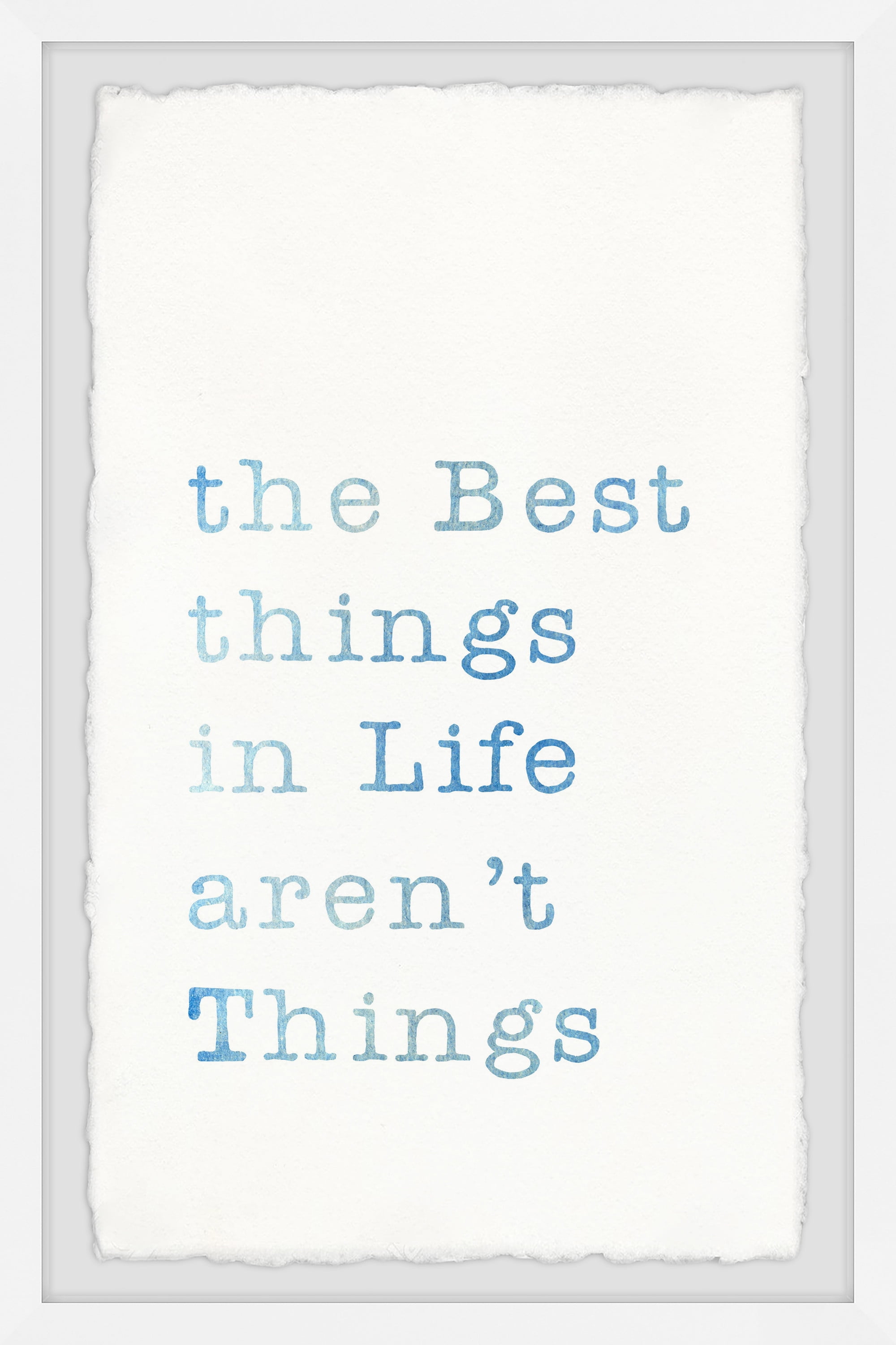 Marmont Hill The Best Things In Life Framed Wall Art, 24.00" x 1.50"