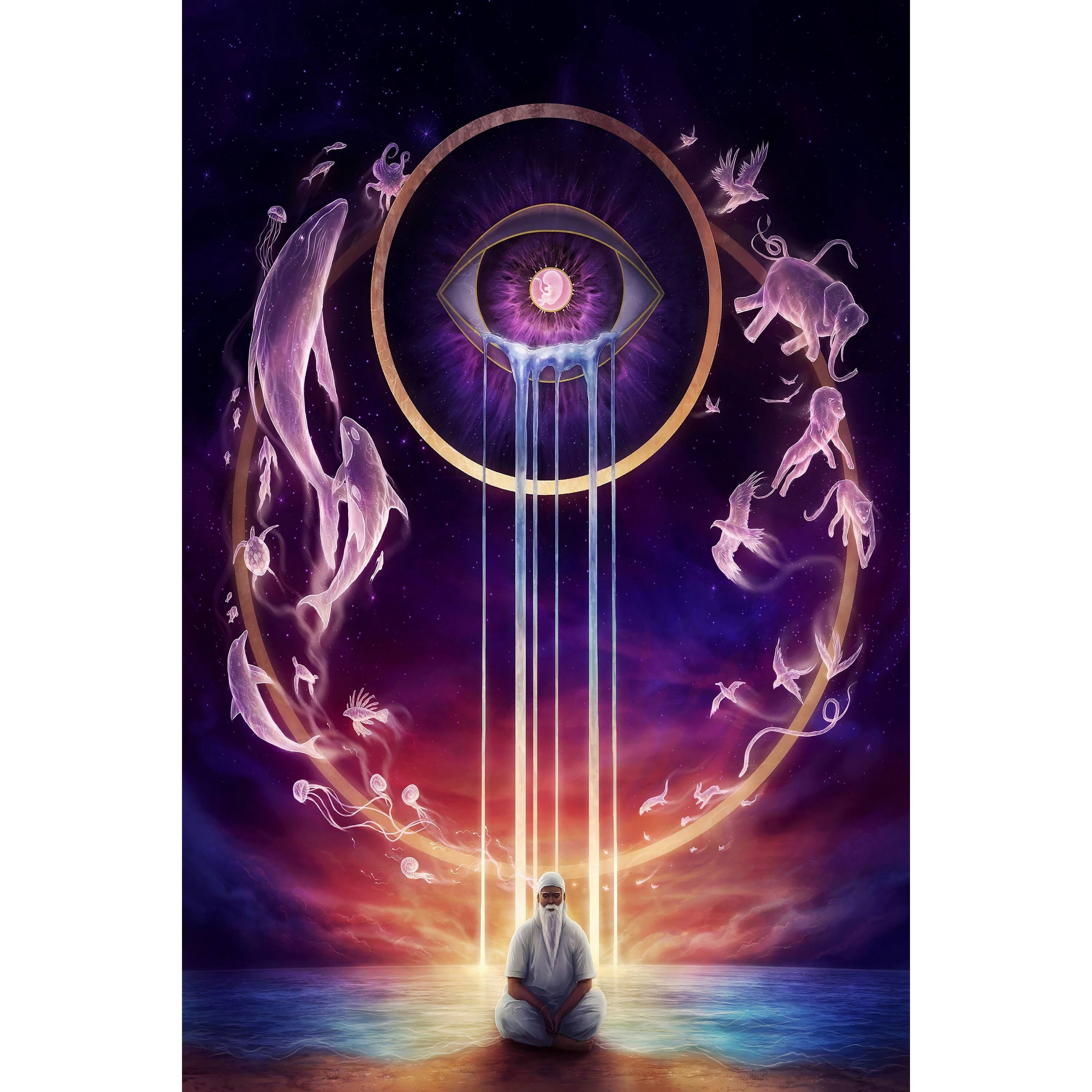 Marmont Hill 'The Circle Of Life' by Jonas J dicke Painting Print on Wrapped Canvas