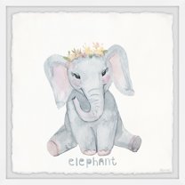 Marmont Hill The Elephant Squat Framed Painting Print