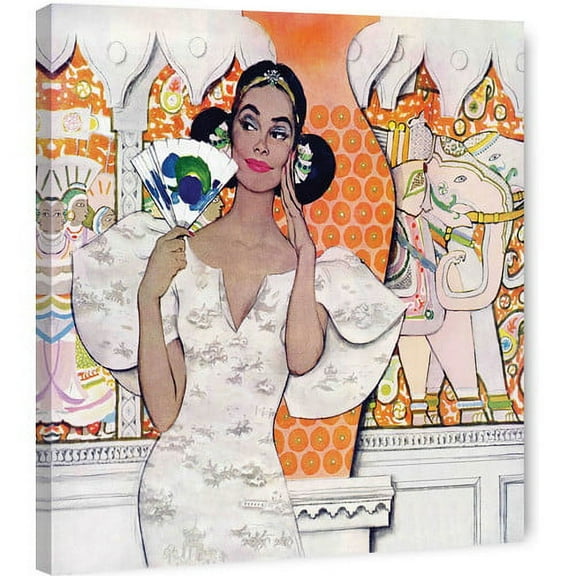 Marmont Hill "The Girl Who Gambled" by Joe de Mers Painting Print on Canvas