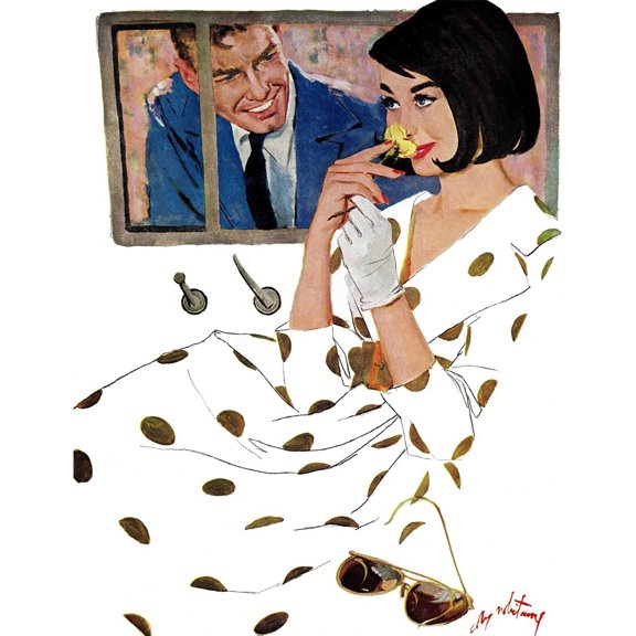 Marmont Hill "The Golden Rose" by Coby Whitmore Painting Print on Canvas