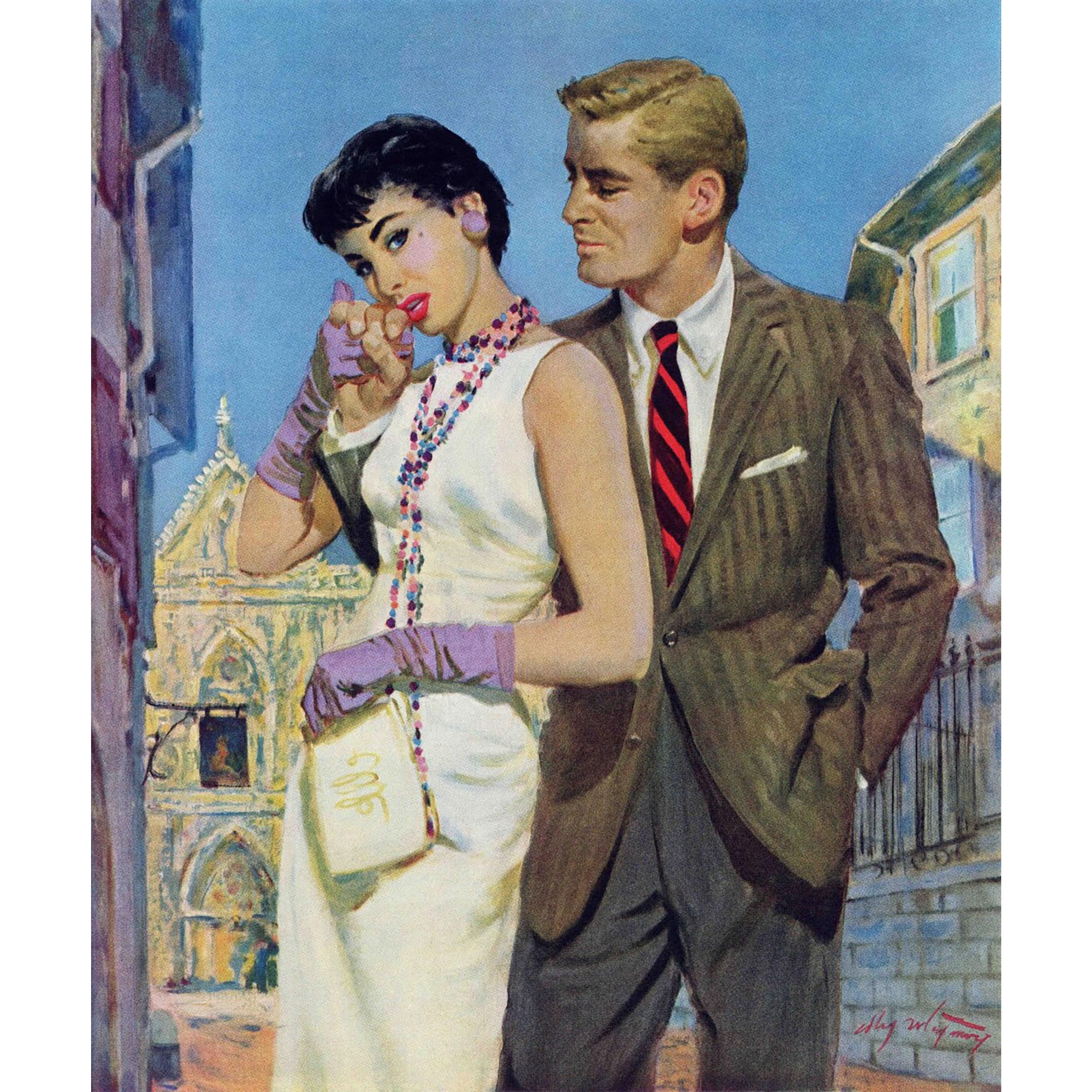 Marmont Hill "The Lady Had an Angle" by Coby Whitmore Painting Print on Canvas