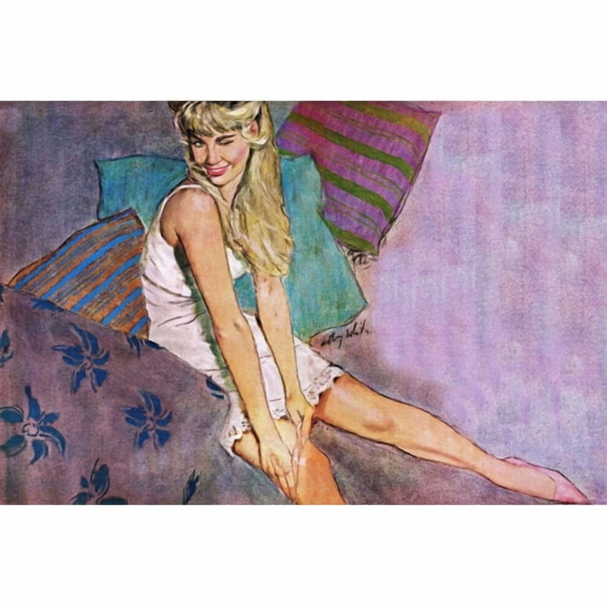 Marmont Hill "The Lady Who Played a Fool" by Coby Whitmore Painting Print on Canvas
